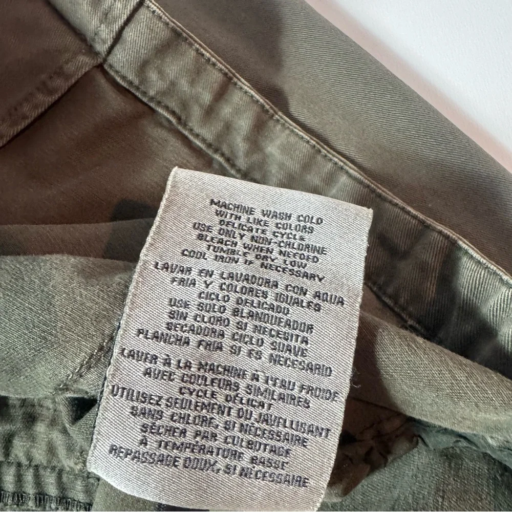 Vintage Levis Women’s Sz Olive Green Cotton Military Field Jacket Utility Coat - Picture 8 of 9